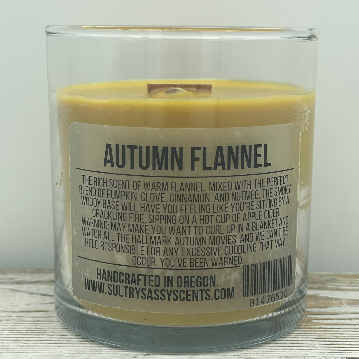 Autumn Flannel - Soy Wax Candle