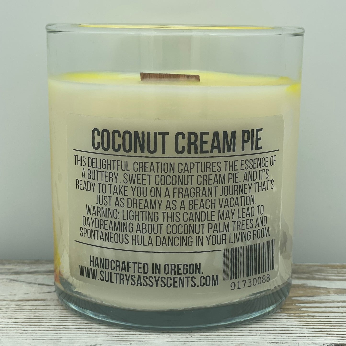 Coconut Cream Pie - Soy Wax Candle