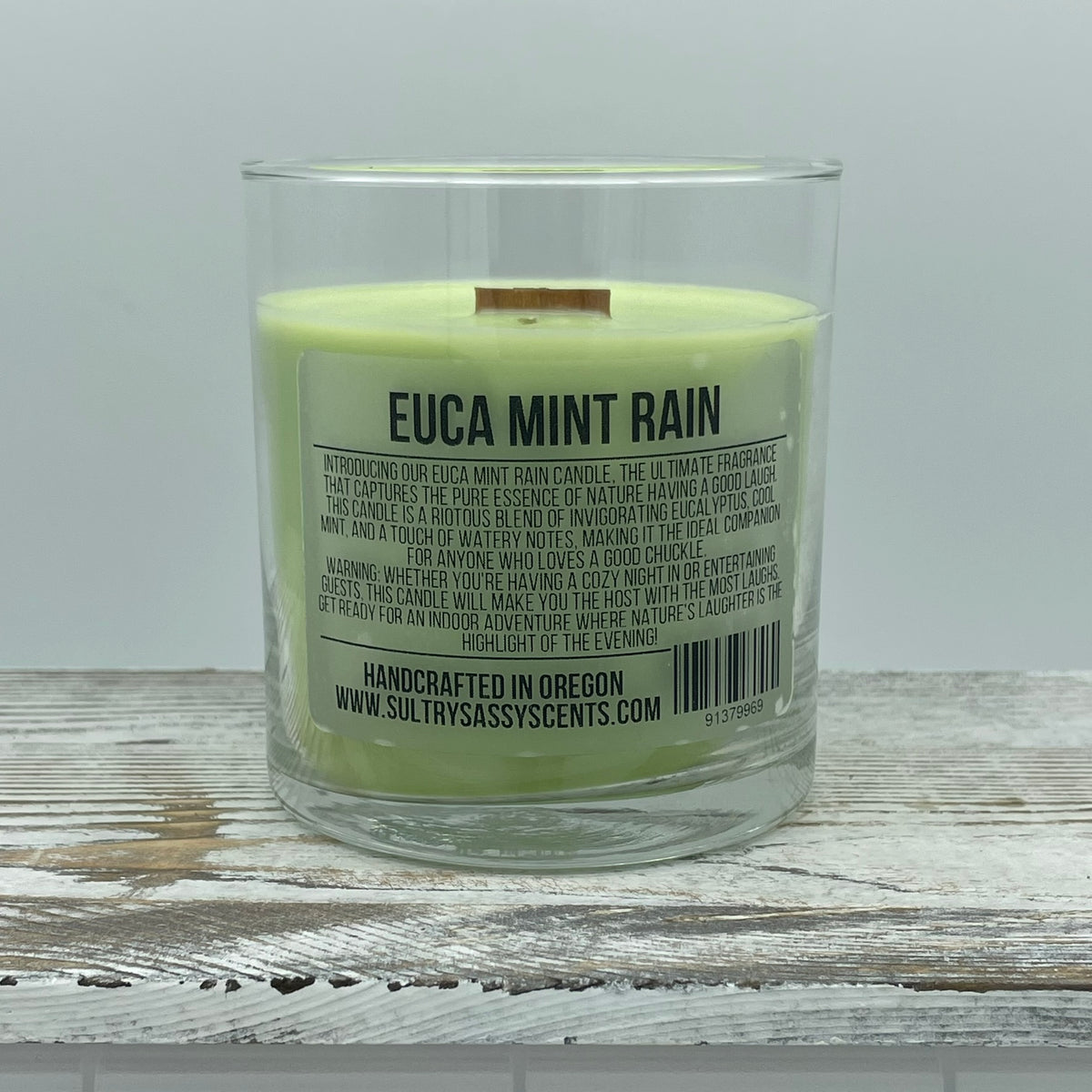 Euca Mint Rain - Soy Wax Candle