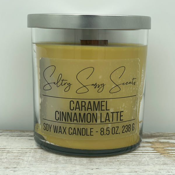 Caramel Cinnamon Latte - Soy Wax Candle