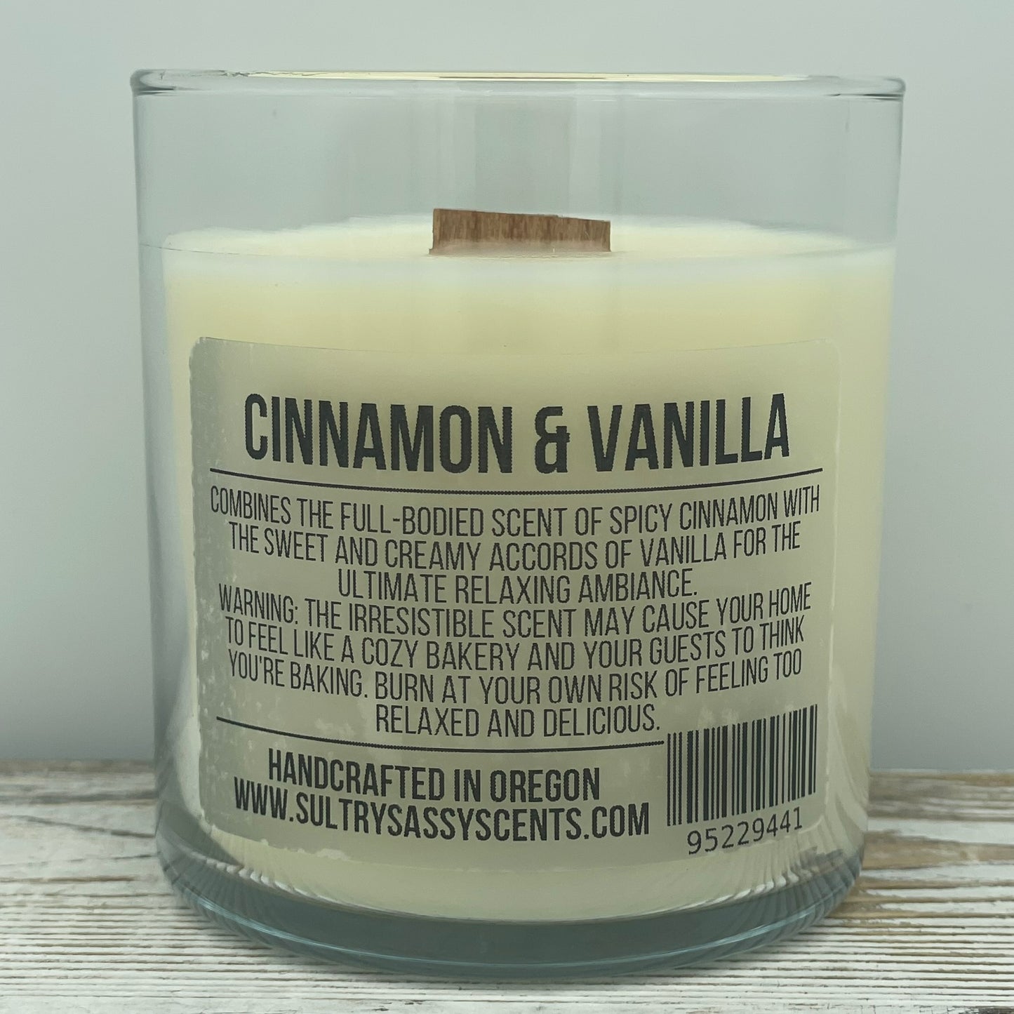 Cinnamon & Vanilla - Soy Wax Candle
