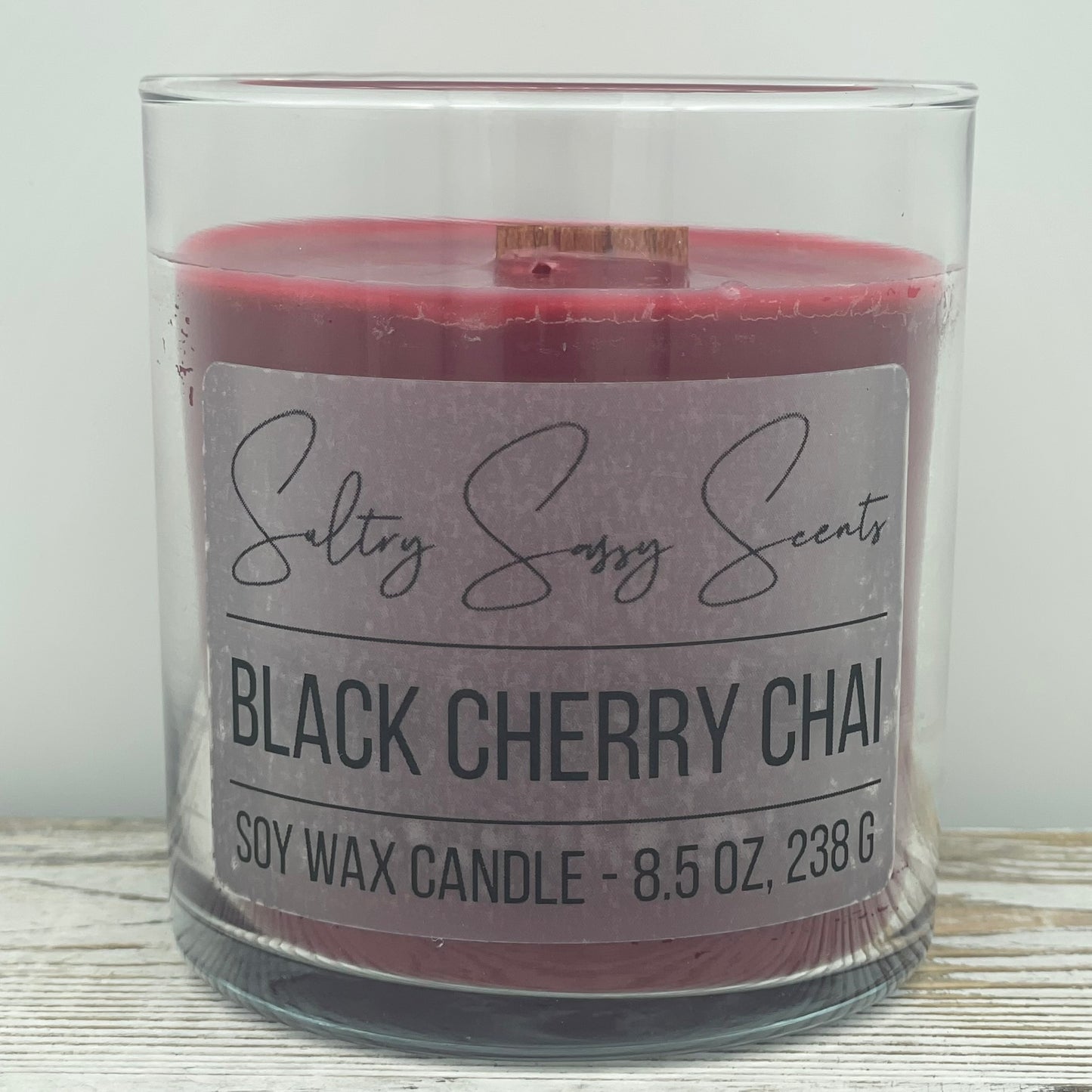 Black Cherry Chai - Soy Wax Candle