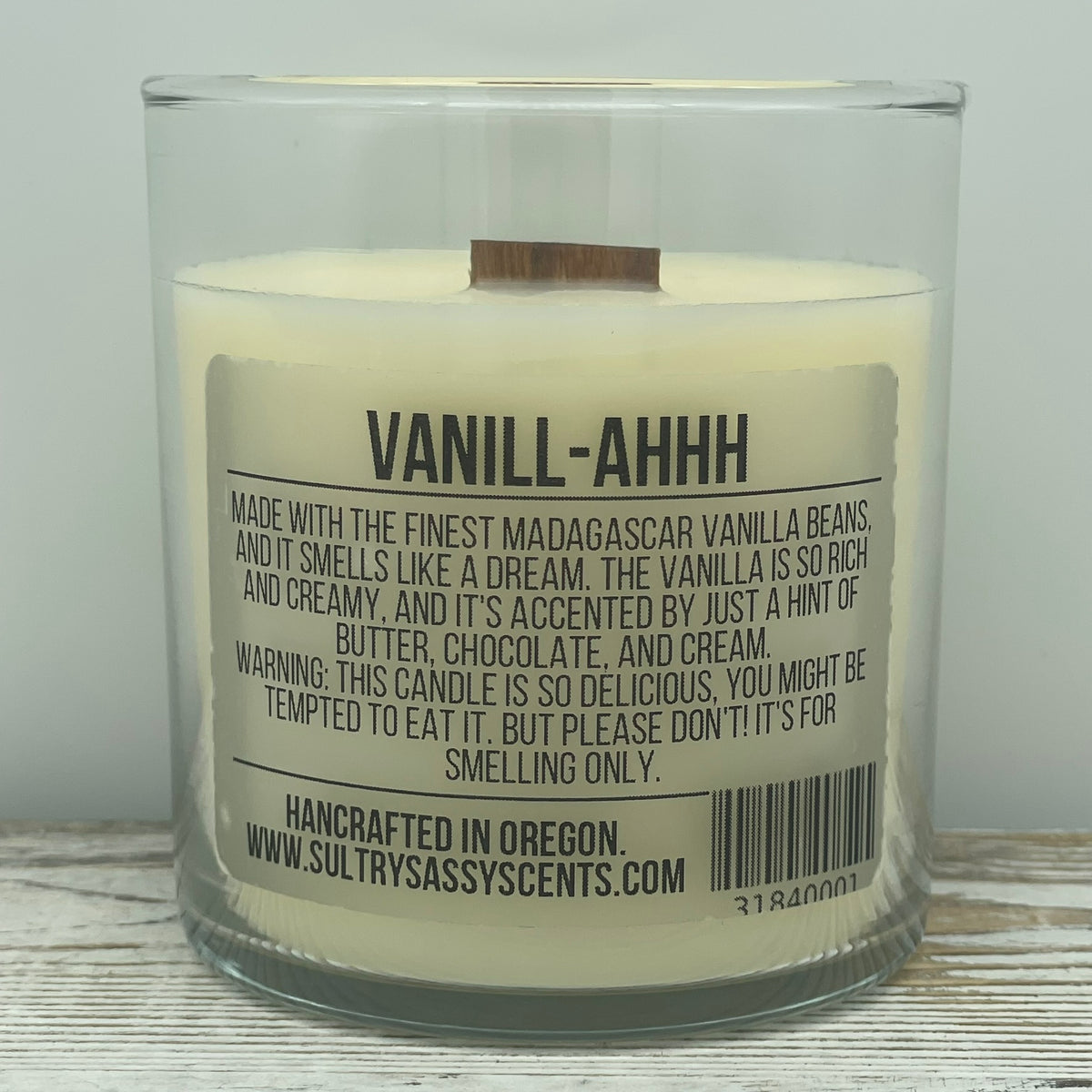 Vanill-Ahhh - Soy Wax Candle
