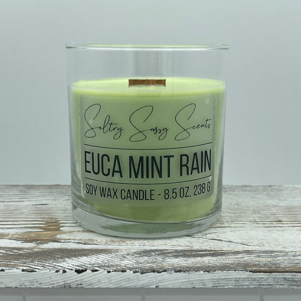 Euca Mint Rain - Soy Wax Candle