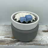 Grey Texture Candle Warmer and Dish