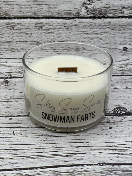 Snowman Farts - Mini Soy Wax Candle
