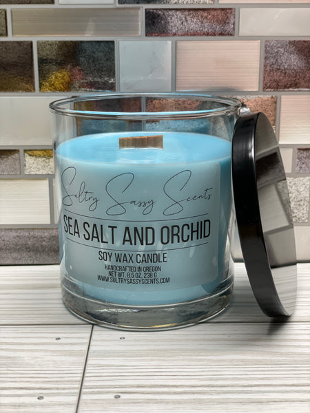 Sea Salt & Orchid - Soy Wax Candle