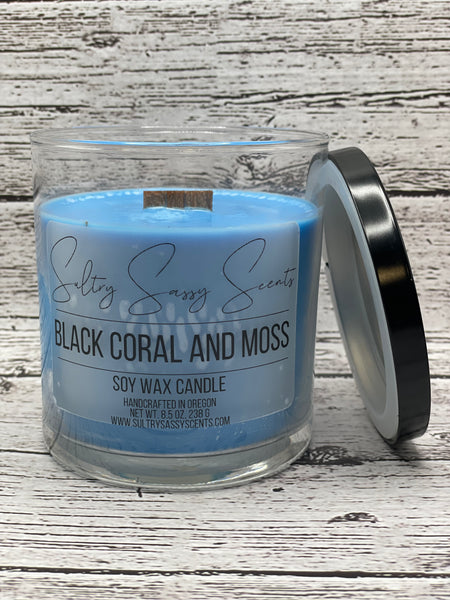Black Coral & Moss - Soy Wax Candle