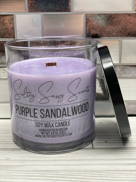 Purple Sandalwood - Soy Wax Candle